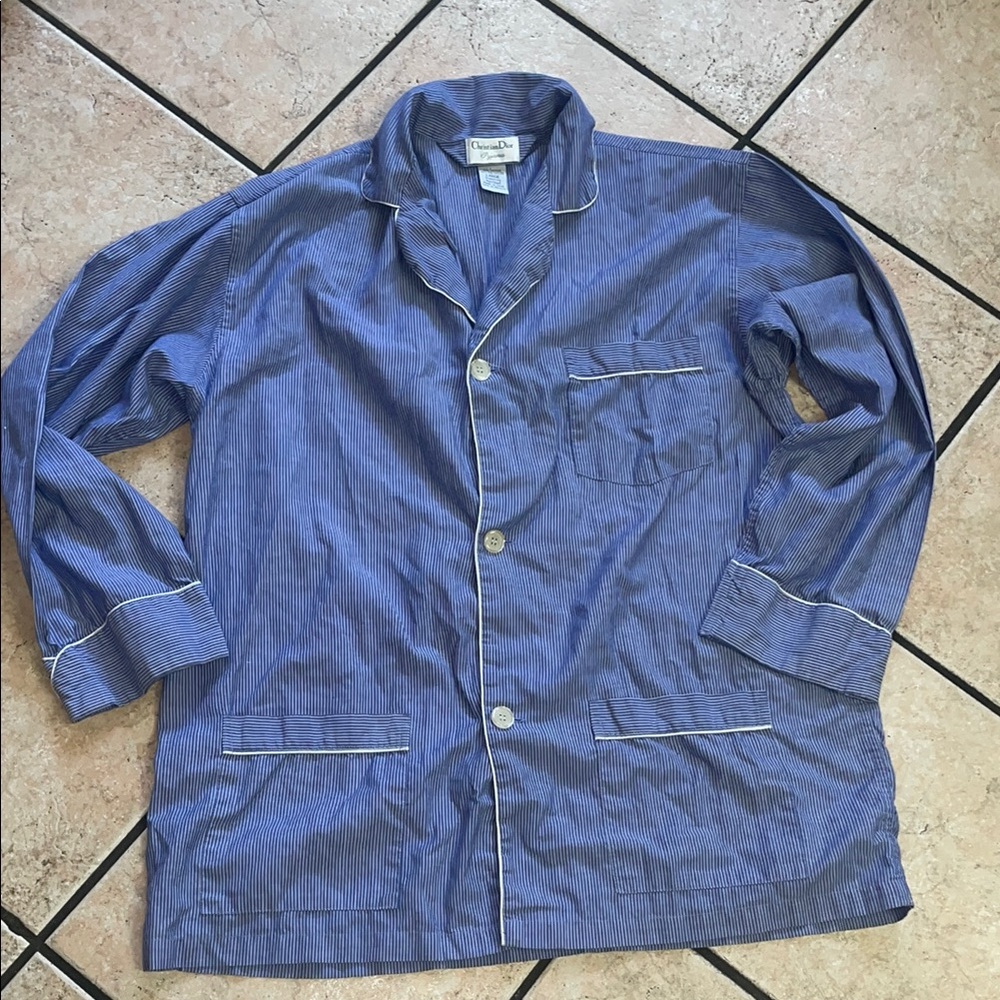 Dior Blue Lightblue pajama top Shirt Jacket